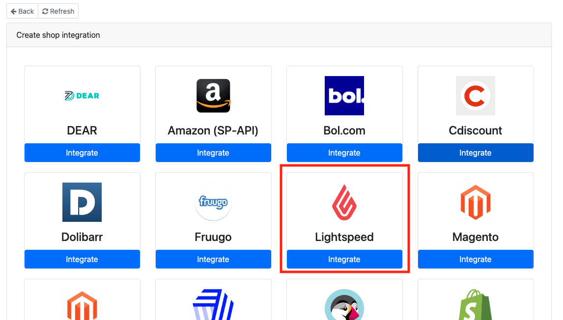 CloudWMS integrations