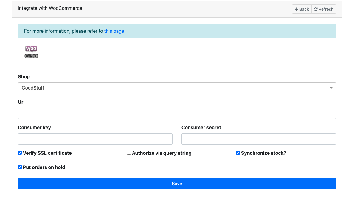 CloudWMS integrations WooCommerce